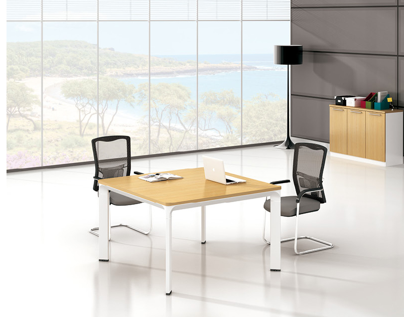 美耐家具 辦公家具簡約會(huì)議臺(tái) 鋼腳會(huì)議桌 辦公桌工作臺(tái)條桌