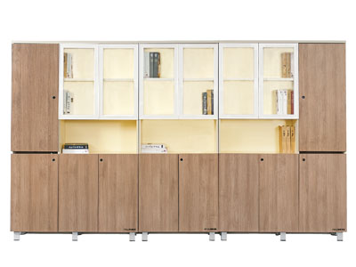 美耐辦公家具 高檔板式文件書(shū)柜 資料柜 落地組合檔案柜