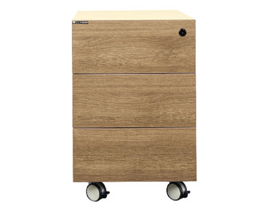 【美耐辦公家具映橡系列】——三抽木抽小柜MN04-11312 【美耐辦公家具映橡系列】——三抽木抽小柜MN04-11312