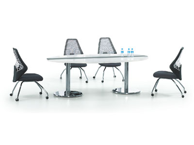 【美耐辦公家具墨意系列】——橢圓洽談桌MN03-11104