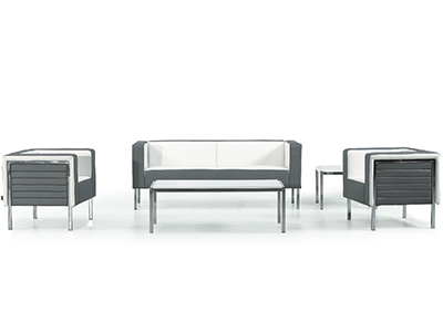 簡約時尚黑白真皮沙發(fā) 客廳組合沙發(fā)