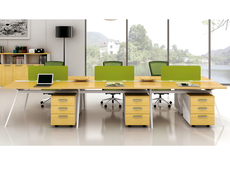 美耐家具 具 現(xiàn)代員工電腦桌 屏風簡約職員辦公桌椅6人位組合