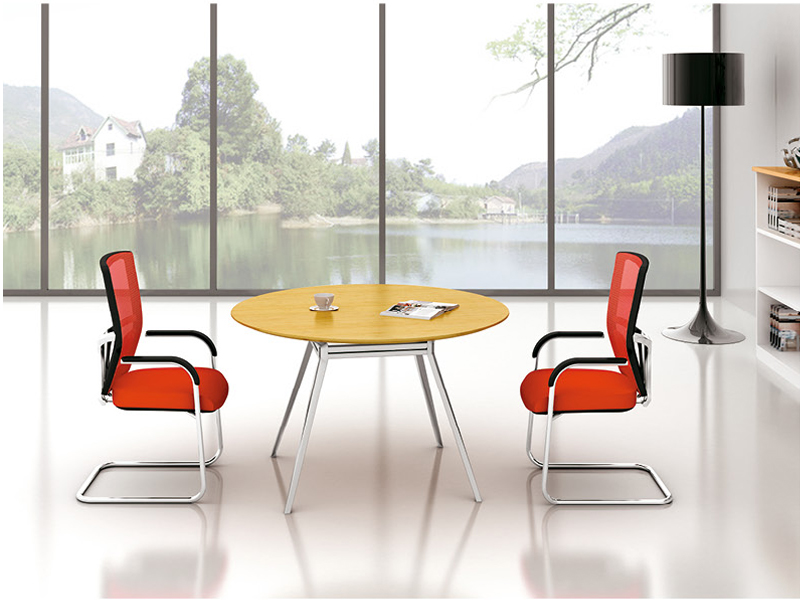 美耐家具 簡約洽談桌接待小圓桌休閑陽臺桌店鋪桌椅組合