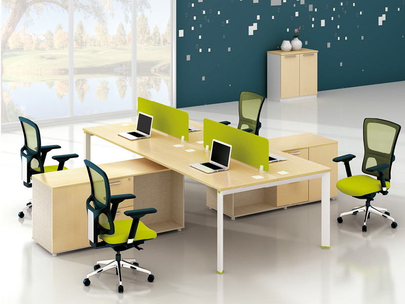 美耐家具 辦公家具職員屏風(fēng)四人位辦公桌椅組合簡約現(xiàn)代辦工作桌員工作位桌