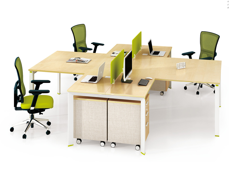 美耐家具 L形屏風工作位員工辦公桌拐角組合4人位辦公桌 美耐家具 L形屏風工作位員工辦公桌拐角組合4人位辦公桌