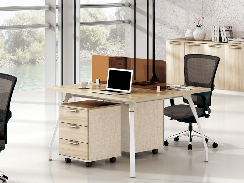 美耐家具 辦公桌2人工作位職員桌簡(jiǎn)約電腦桌組合屏風(fēng)隔斷