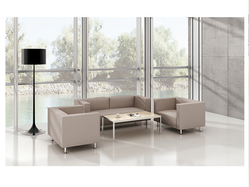 美耐家具 沙發(fā)茶幾組合簡約休閑會客接待沙發(fā) 單人雙人位沙發(fā)