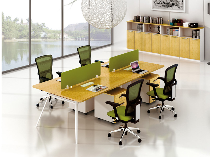 美耐家具 職員辦公桌椅員工位辦公桌 四人屏風(fēng)組合職員工作位卡座電腦桌4人